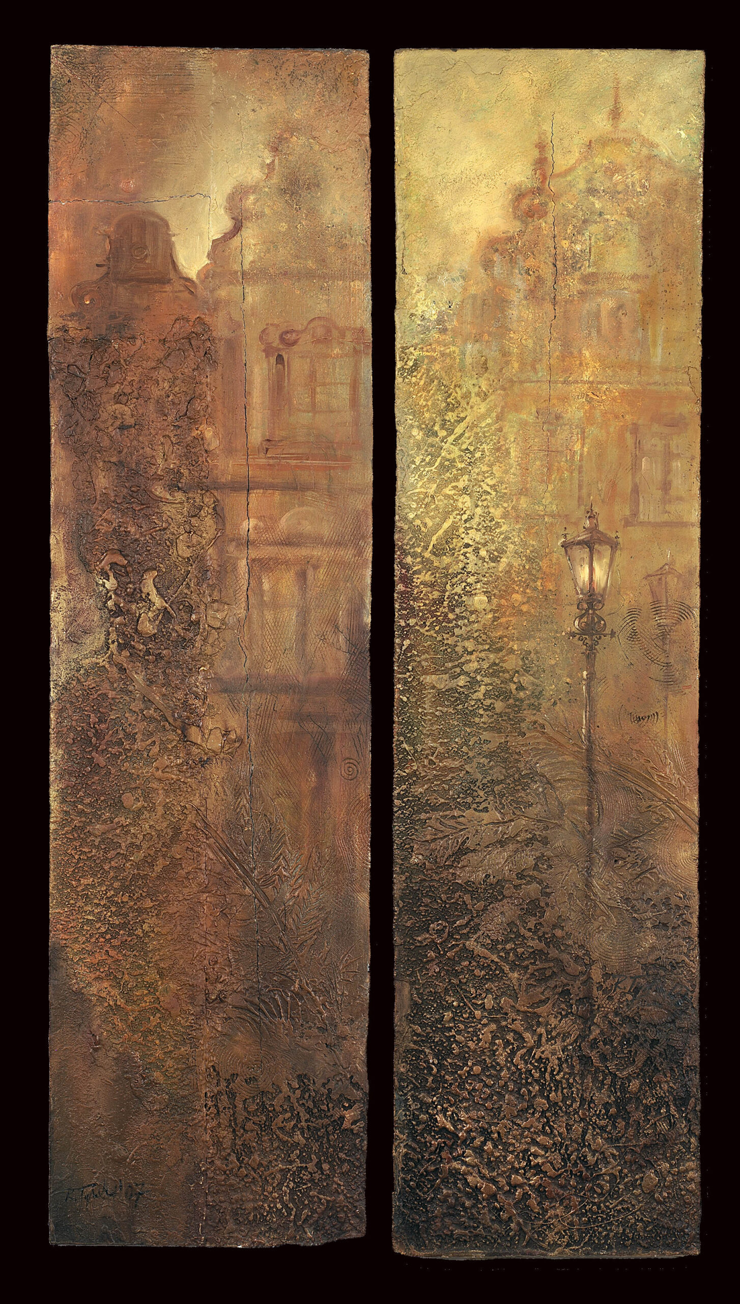 Ryszard tyszkiewicz obraz Artefakt II 2007