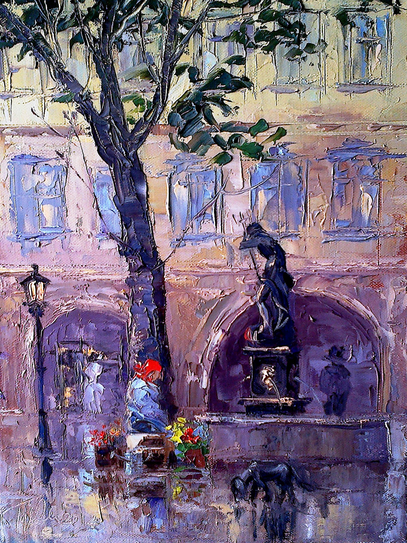 Ryszard Tyszkiewicz obraz "Mokry pies" 2012