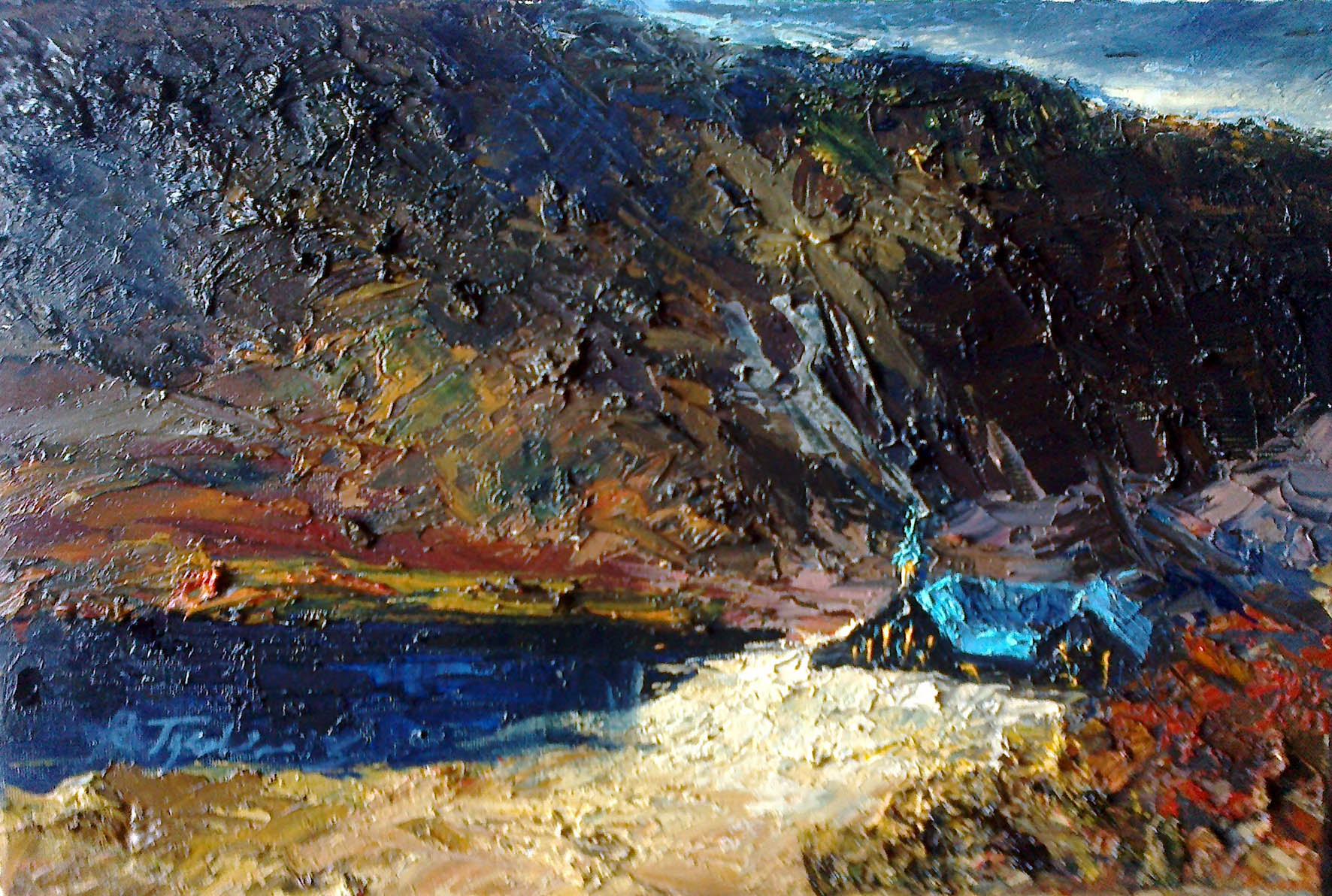 Ryszard Tyszkiewicz obraz "Schronisko Samotnia-Karkonosze" 2012