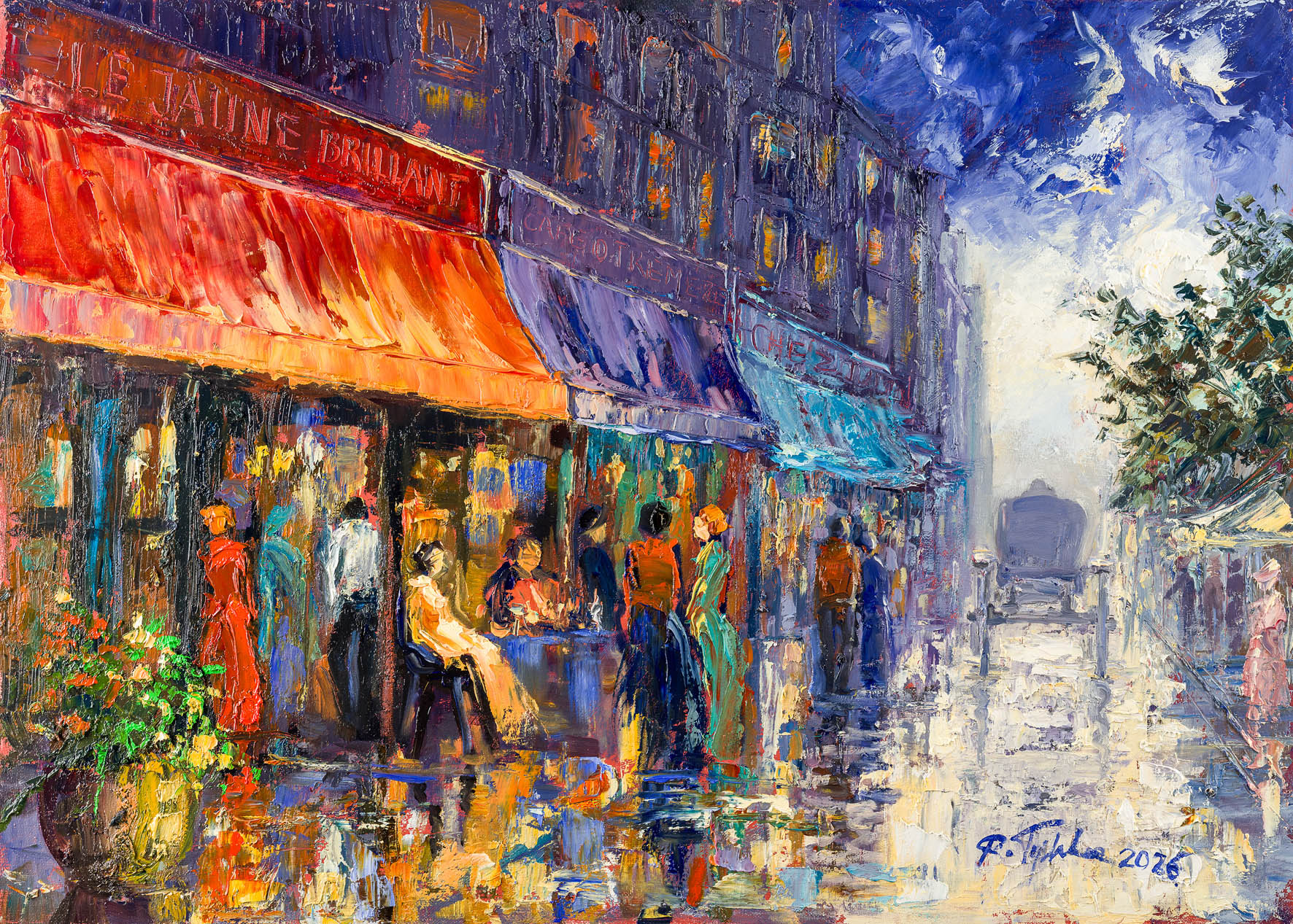 Księżycowa dorożka 50x70 cm olej płótno 2026